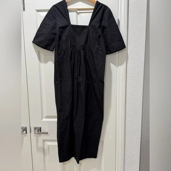 GANNI Cotton-poplin midi dress - Picture 4 of 5